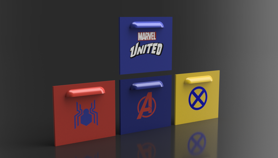Marvel United Tray Pack - .STL Digital Download