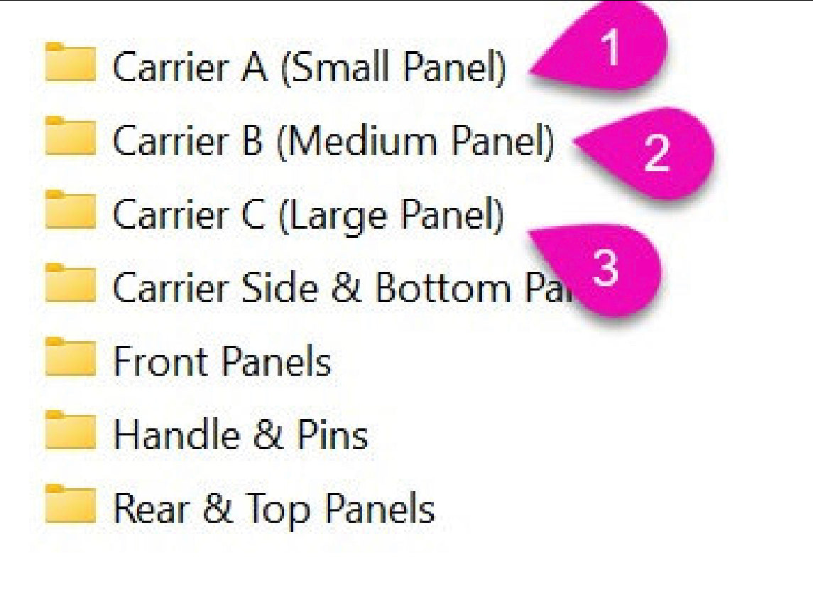 War-Ganizer 1.5 Mini Carrier Basic Set .STL Digital Download