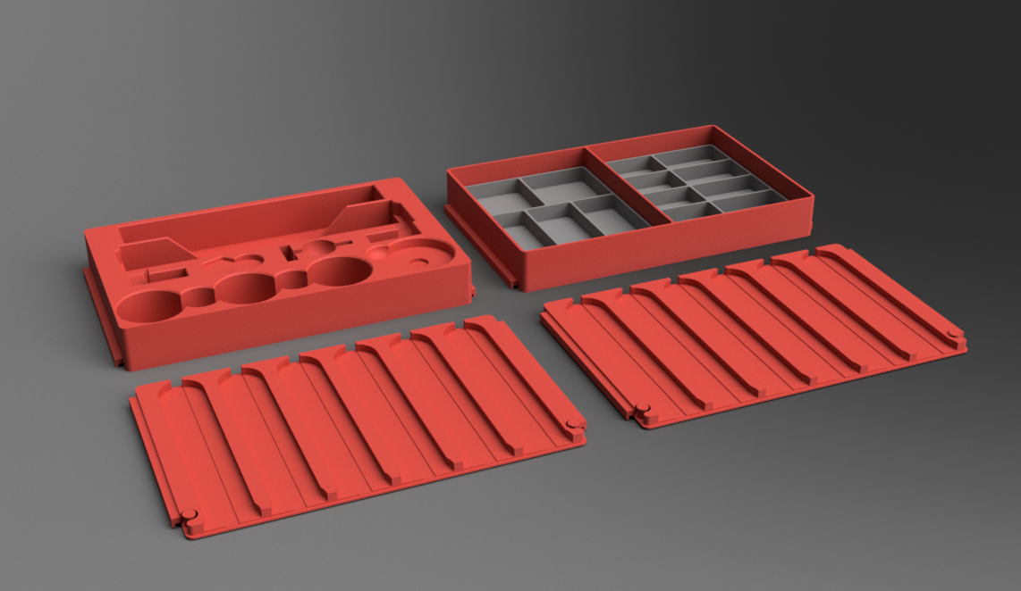 3D Printed War-Ganizer Starter Tray Pack