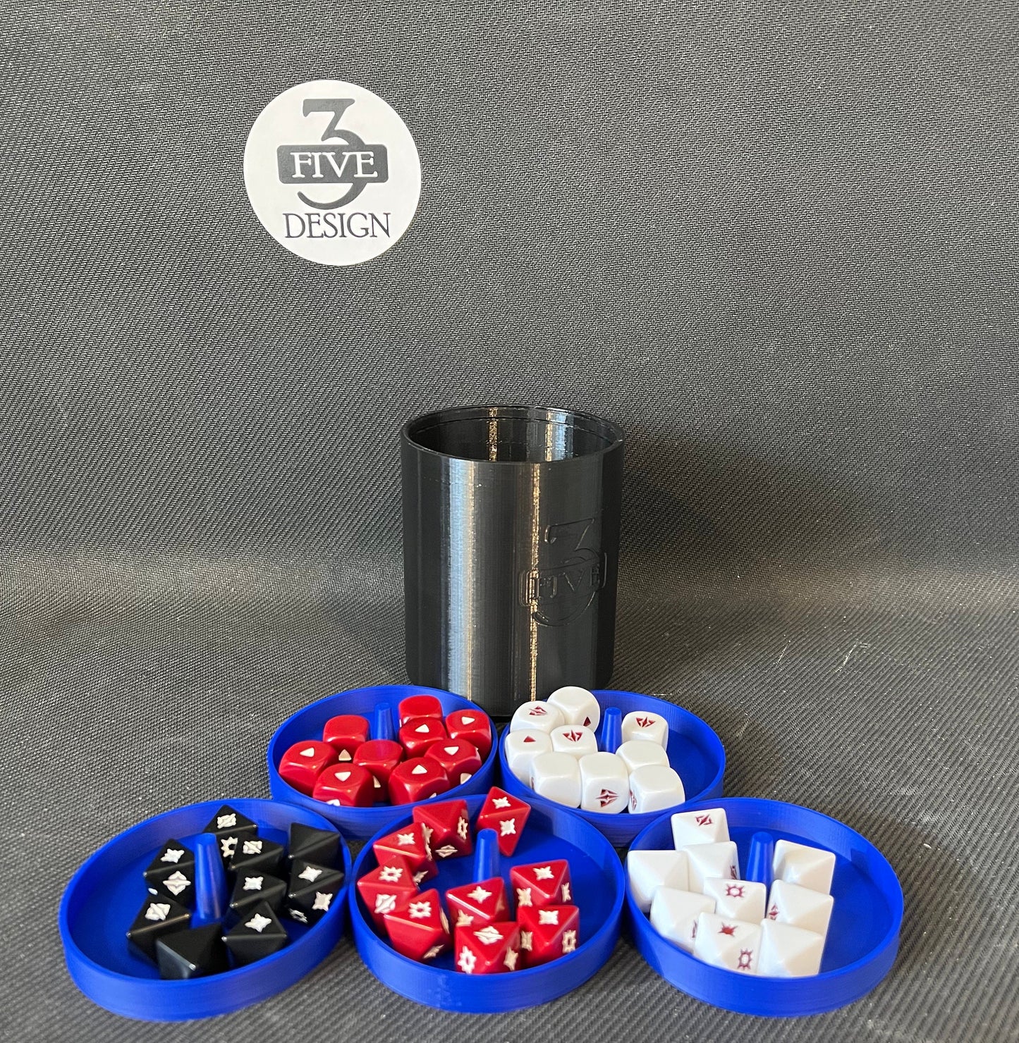 3 Five Design - Dice Caddy/Organizer .STL DIGITAL DOWNLOAD