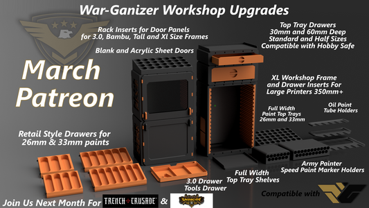 March Patreon Release- War-Ganizer Workshop Upgrades