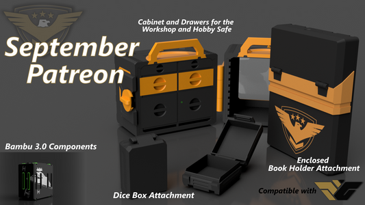 September Patreon Release - Enclosed Book Holder and Cabinet