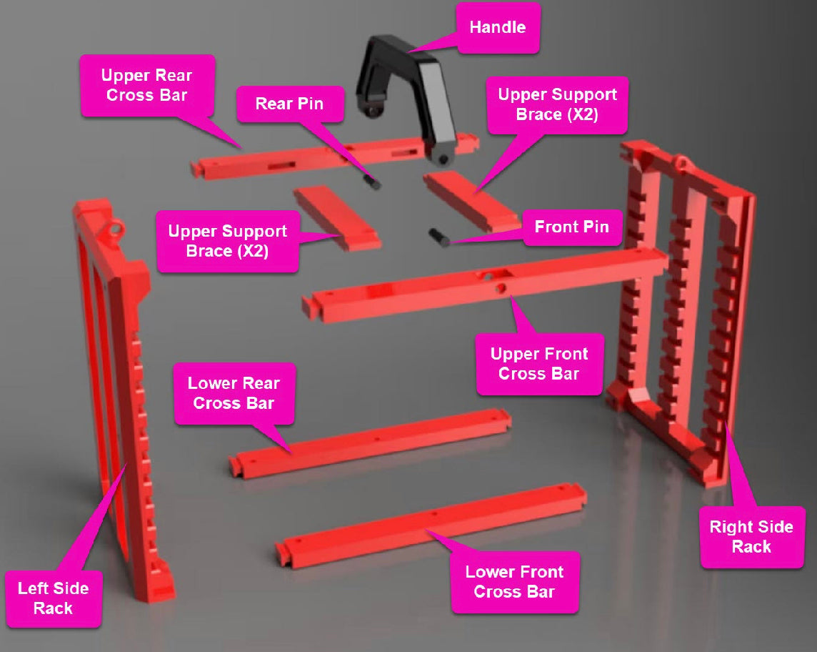 War-Ganizer Storage Rack Version 2 - STL Download