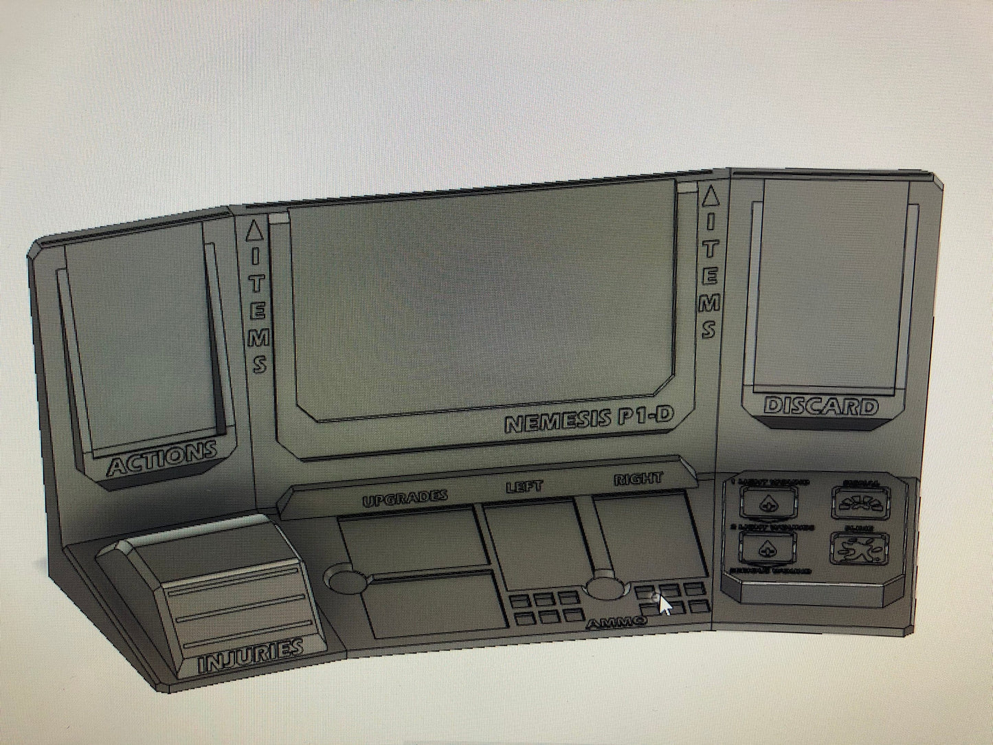 P1-D Dashboard for Nemesis .STL DOWNLOAD