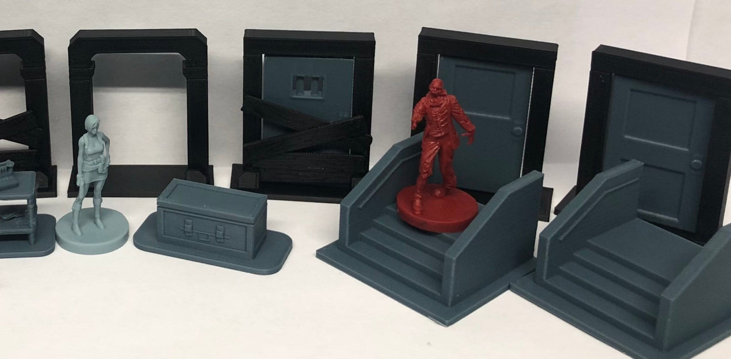 Resident Evil board Game Terrain items .SLT Digital Download