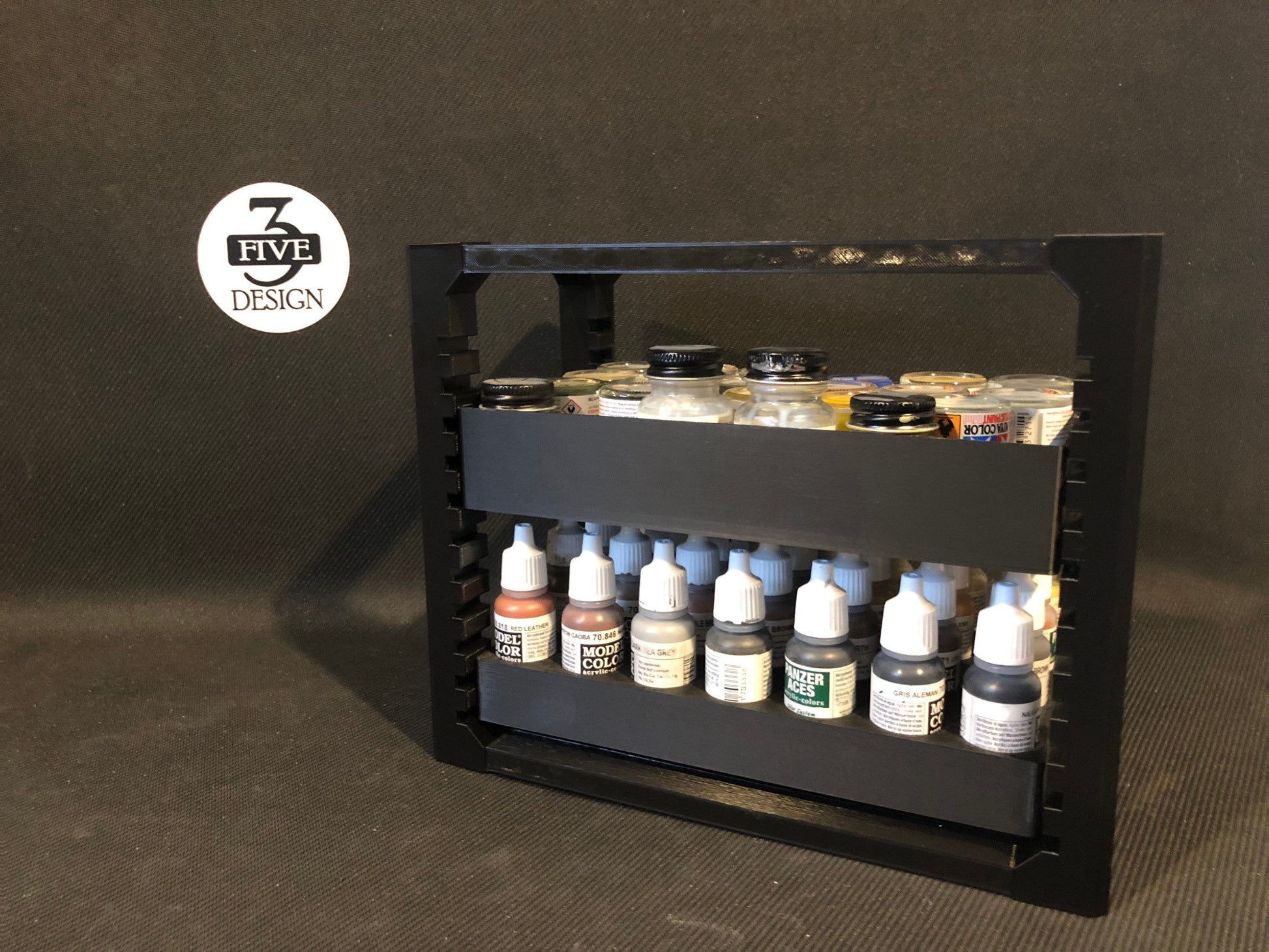 STL file RPG/Wargame Miniature Storage Rack for 25mm/1in Bases - Tabletop/ minis/28mm/32mm/modular/shelves 🎲・Design to download and 3D print・Cults